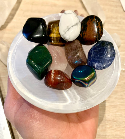 Selenite Satin Spar Charging Bowl Dish