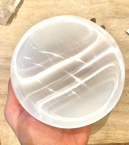 Selenite Satin Spar Charging Bowl Dish