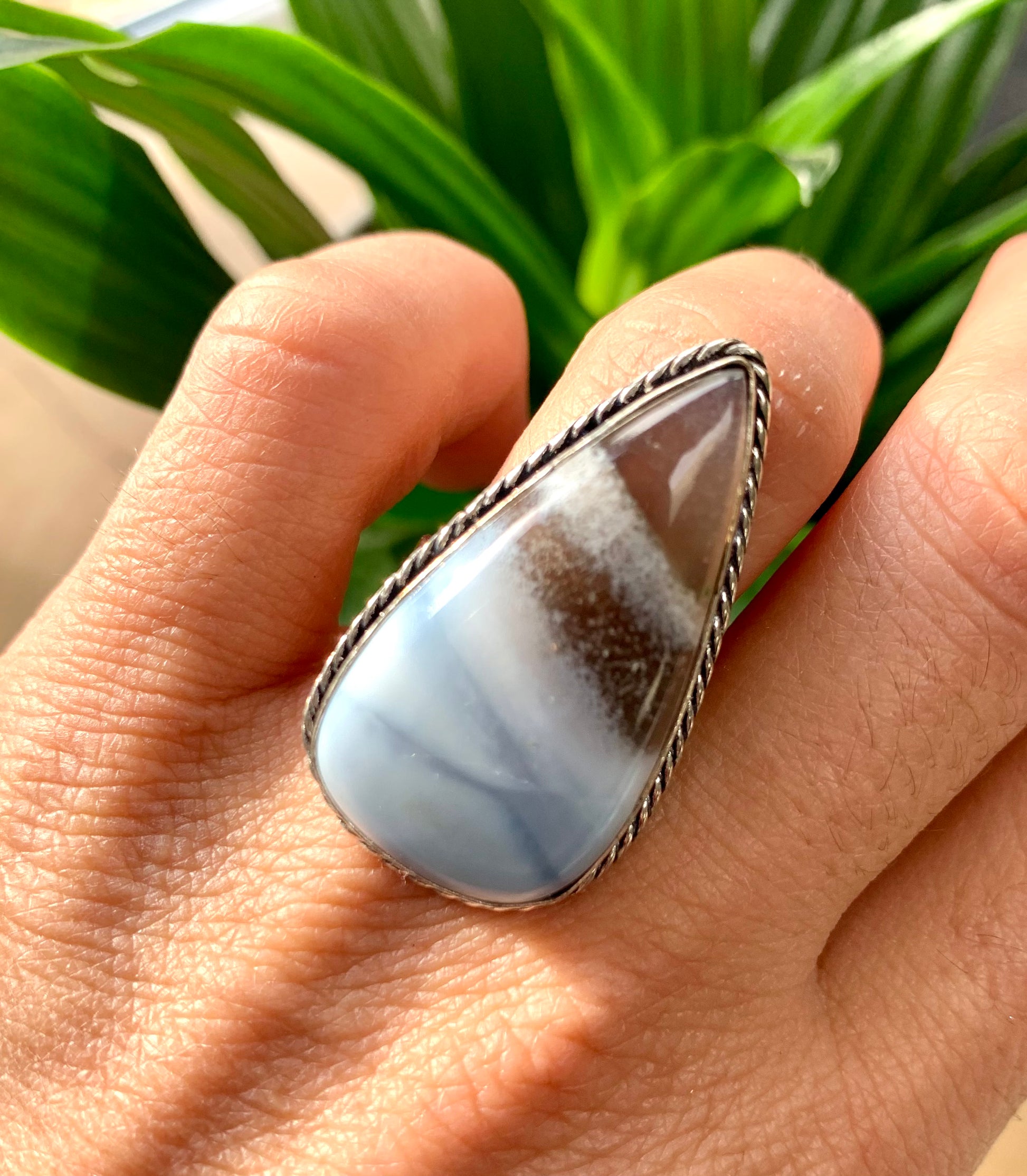 Owyhee Opal Crystal Statement Ring