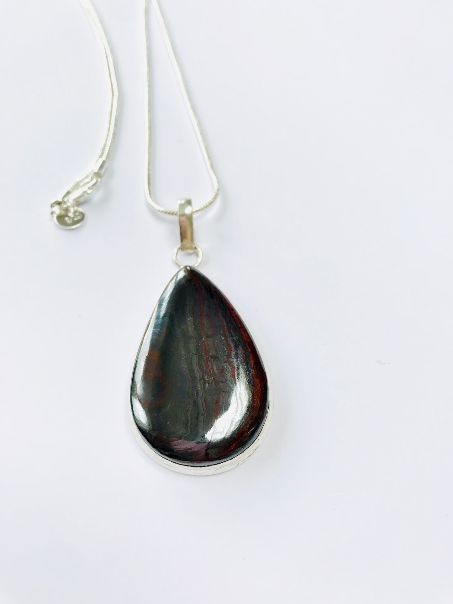 Tiger Iron Crystal Healing Pendant Necklace - Crystal Boutique.co.uk