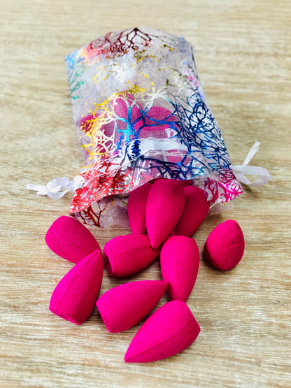Backflow Incense Cones - 20 Pack Rose - Crystal Boutique.co.uk 