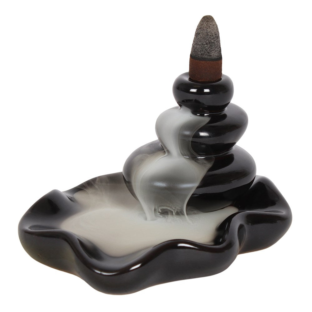 Large Pebbles Backflow Incense Burner - Crystal Boutique.co.uk