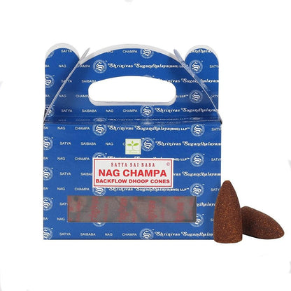 Satya Premium Original Indian Backflow Dhoop Incense Cones Crystal Boutique.co.uk