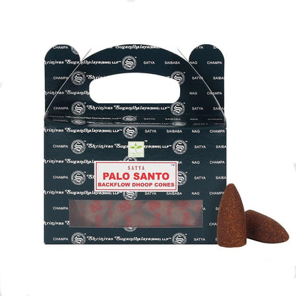 Satya Premium Original Indian Backflow Dhoop Incense Cones Crystal Boutique.co.uk