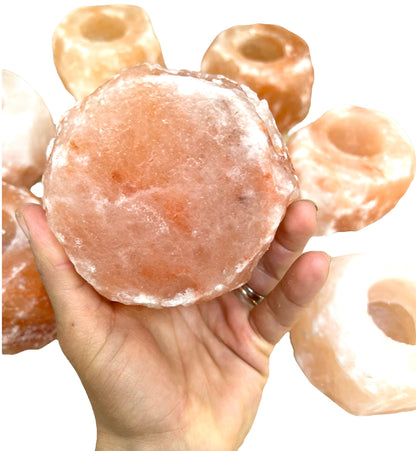 Himalayan Salt Tea-Light Candle Holder - Crystal Boutique.co.uk