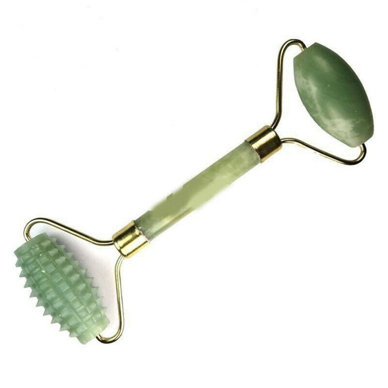Natural Quartz Ridged Rollers Beauty Facial Skincare Tool - Crystal Boutique.co.uk
