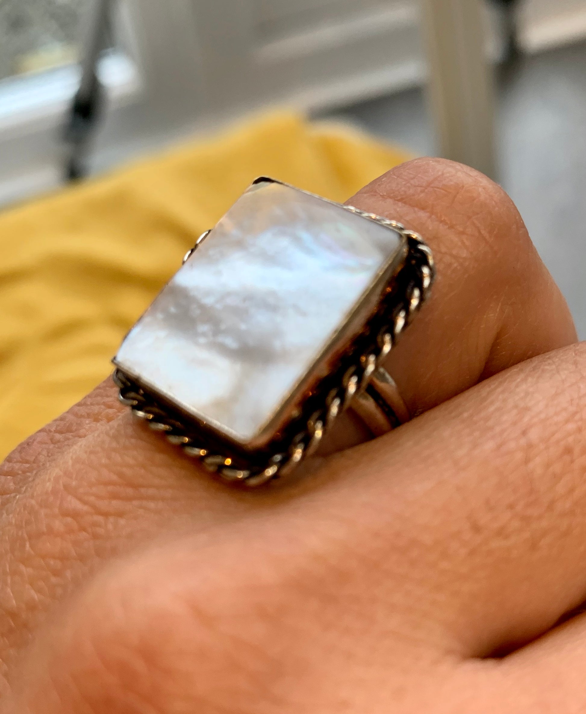Freshwater Pearl 925 Silver Plated Rings - Crystalboutique.co.uk