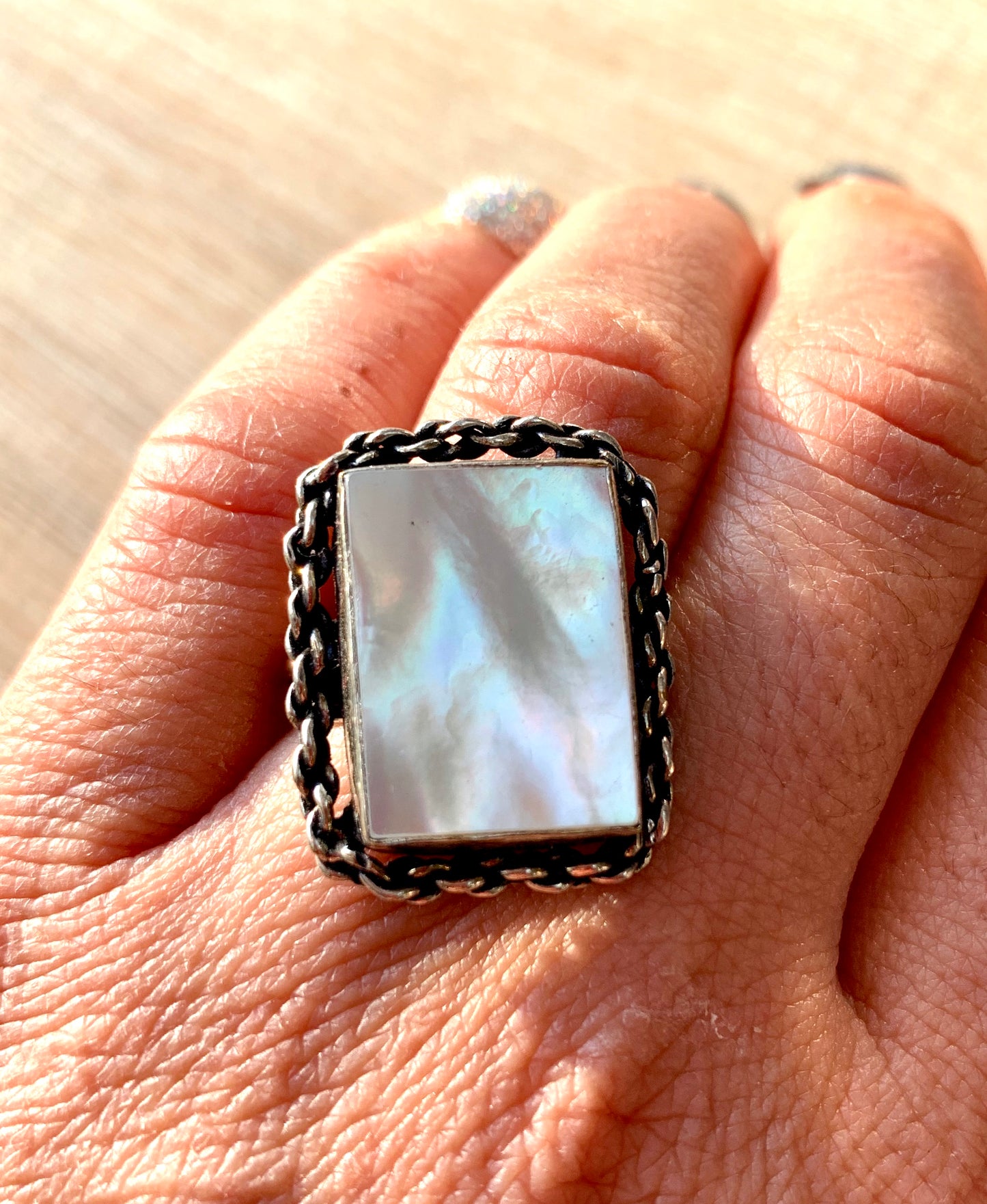 Freshwater Pearl 925 Silver Plated Rings - Crystalboutique.co.uk