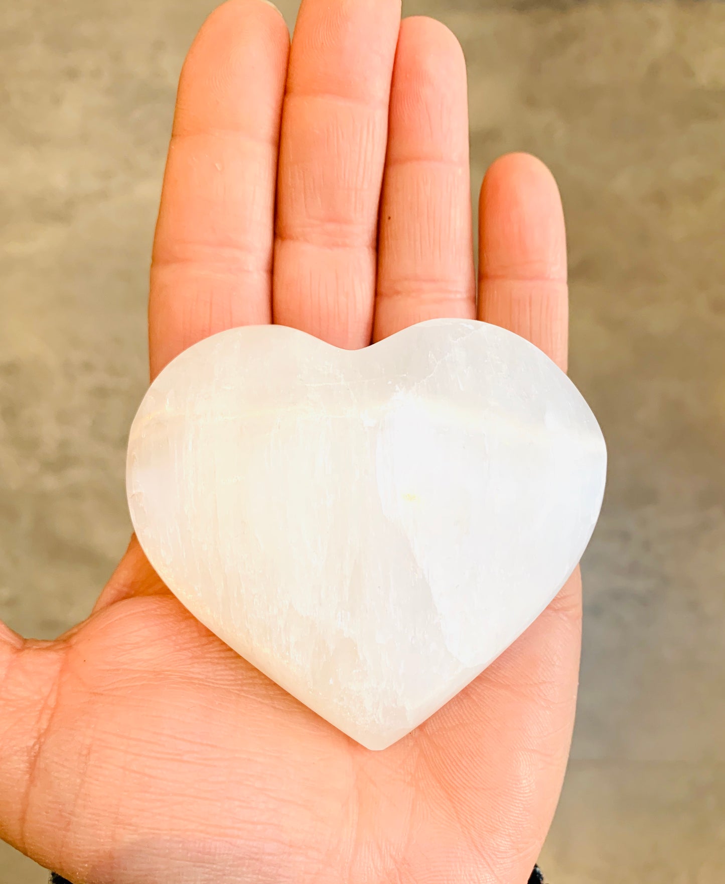 Selenite Crystal - Sphere - Heart - Palm Stone - Crystal Boutique.co.uk