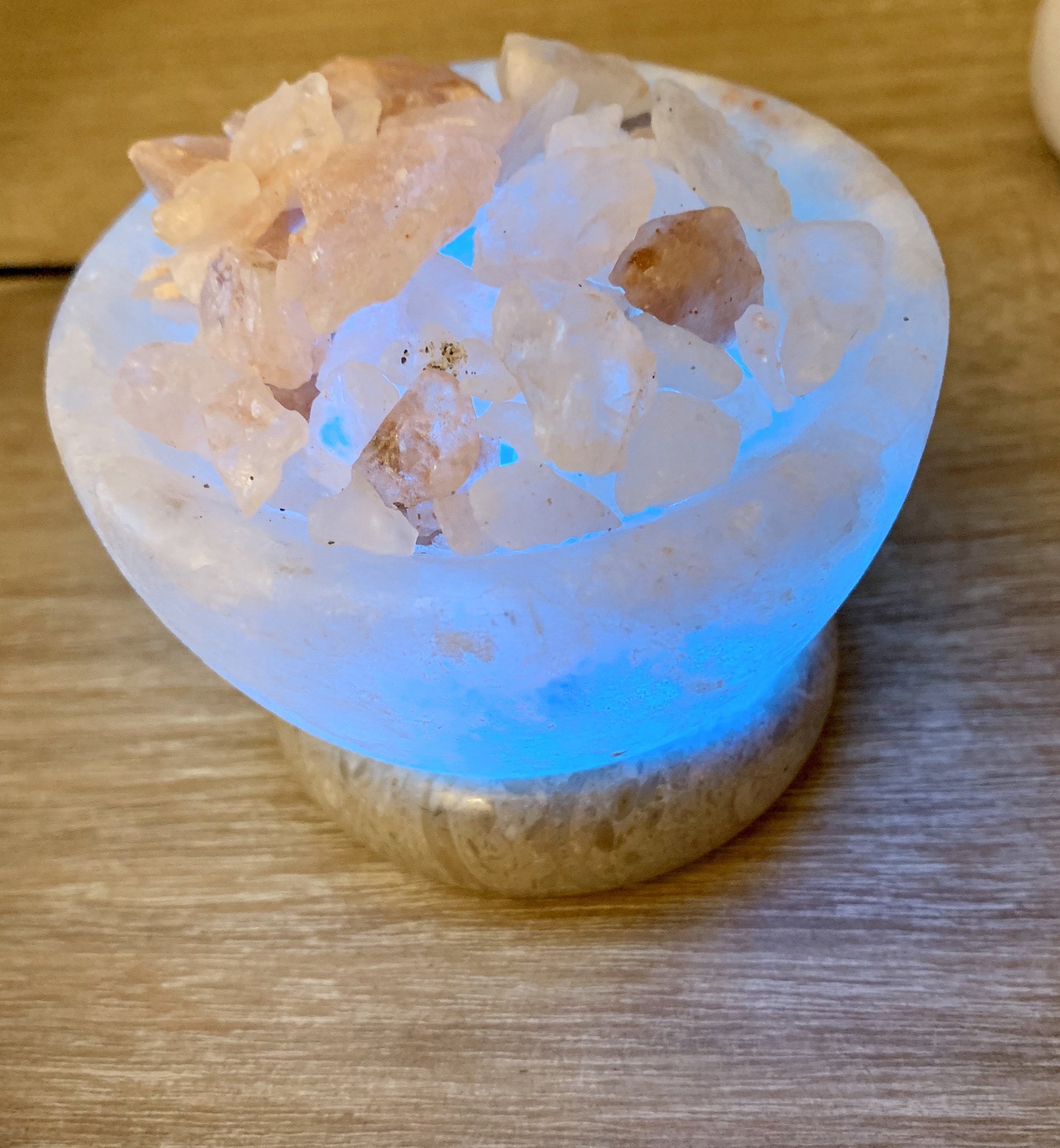 Himalayan Salt Mini Fire Bowl USB Colour Changing Lamp - Crystal Boutique.co.uk