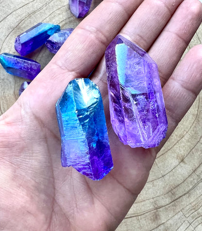 Aura Quartz Crystal Points