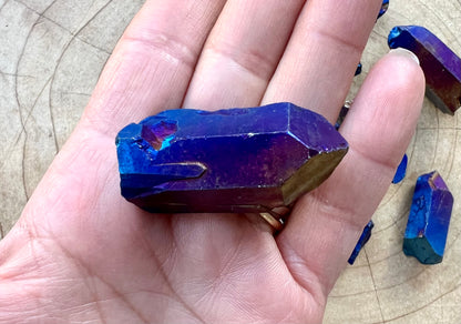 Aura Quartz Crystal Points