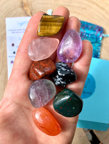 NEW Crystals for Beginners Starter Gift Set 8 Piece Gift Boxed
