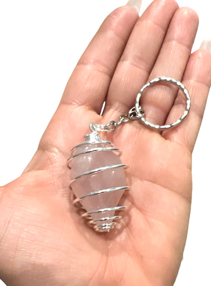 Crystal Gemstone Assorted Keyring Keychain