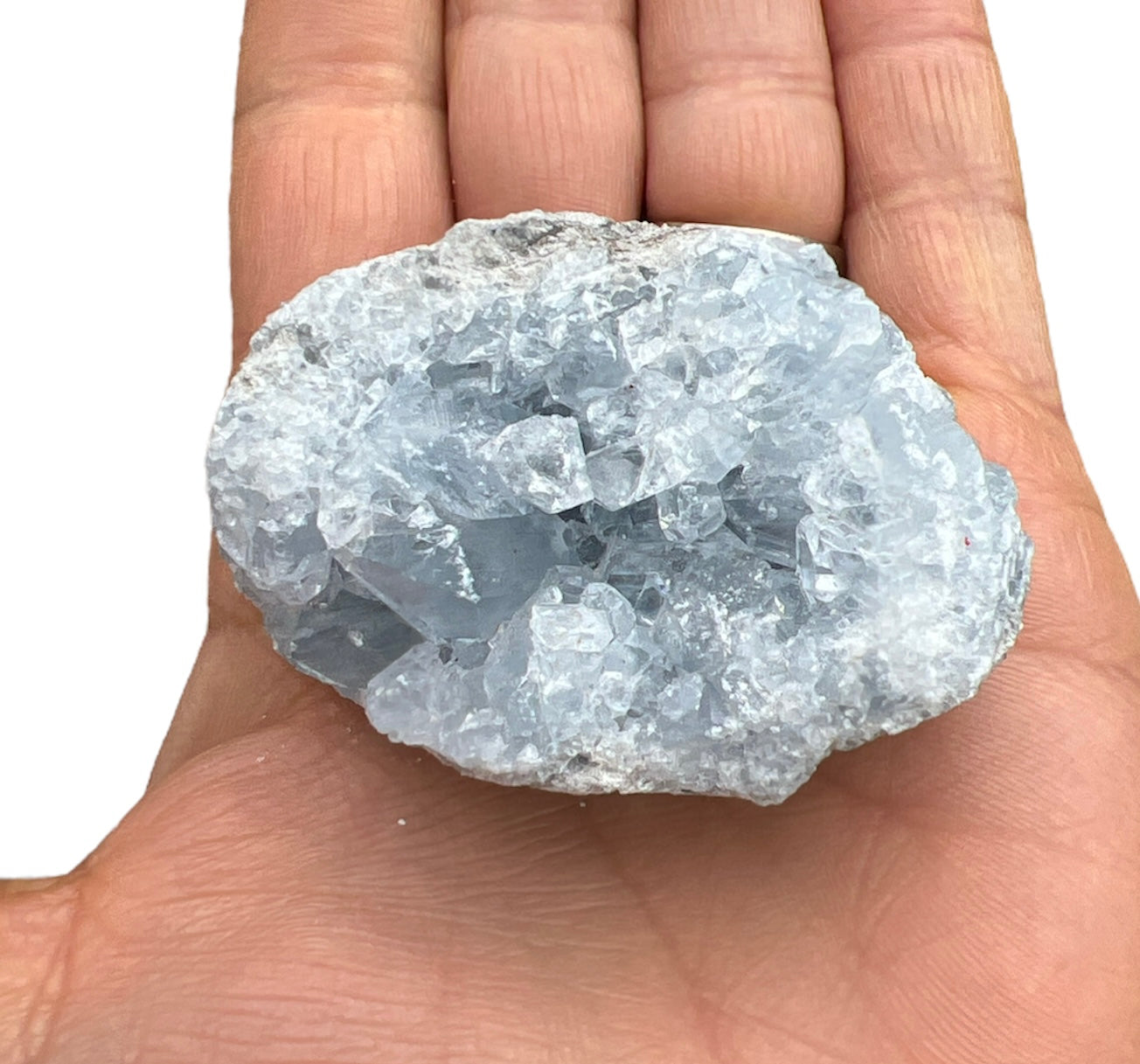 Celestite Natural Crystal Geode Clusters