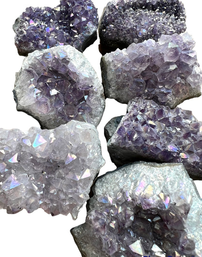Amethyst Angel Aura Quartz Cluster