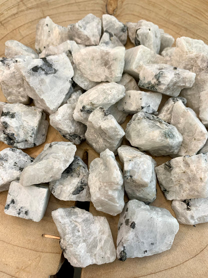 Rainbow Moonstone Rough Crystal Stone