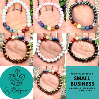 Chakra Cleansing Power Beaded Stretch Bracelet