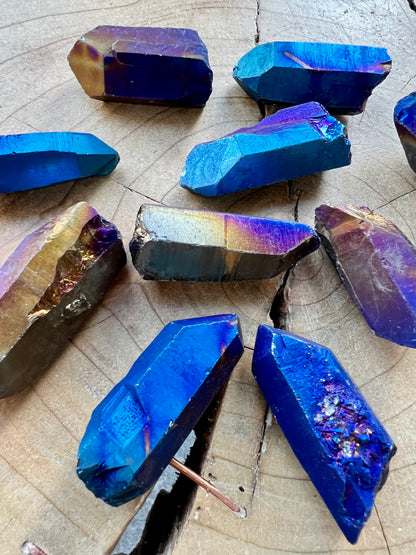 Aura Quartz Crystal Points