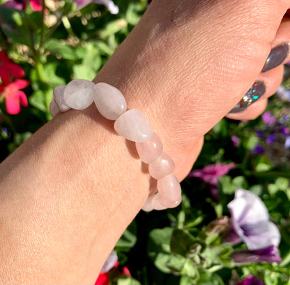 Tumblestone Crystal Healing Bracelet Rose Quartz