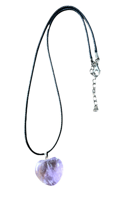 Puffed Heart Crystal Heart Shaped Pendant Necklace