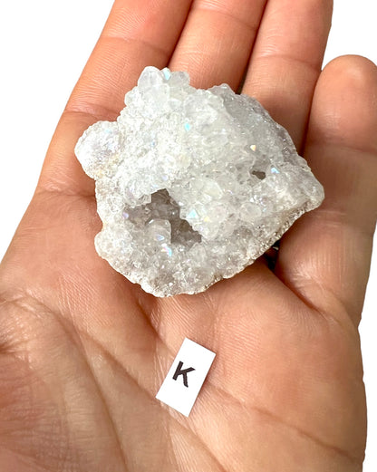Angel Aura Quartz Geode Clusters