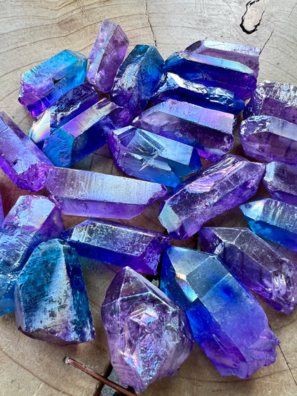 Aura Quartz Crystal Points
