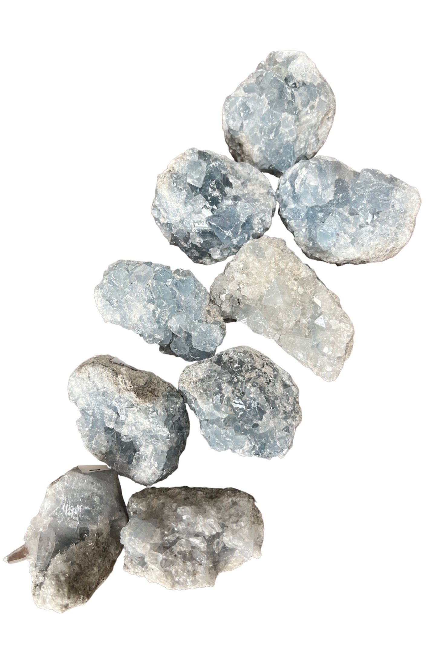 Celestite Natural Crystal Geode Clusters