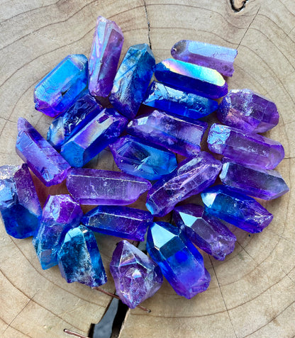 Aura Quartz Crystal Points