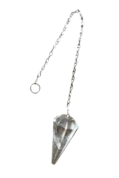 Clear Quartz Crystal Dowsing Pendulums