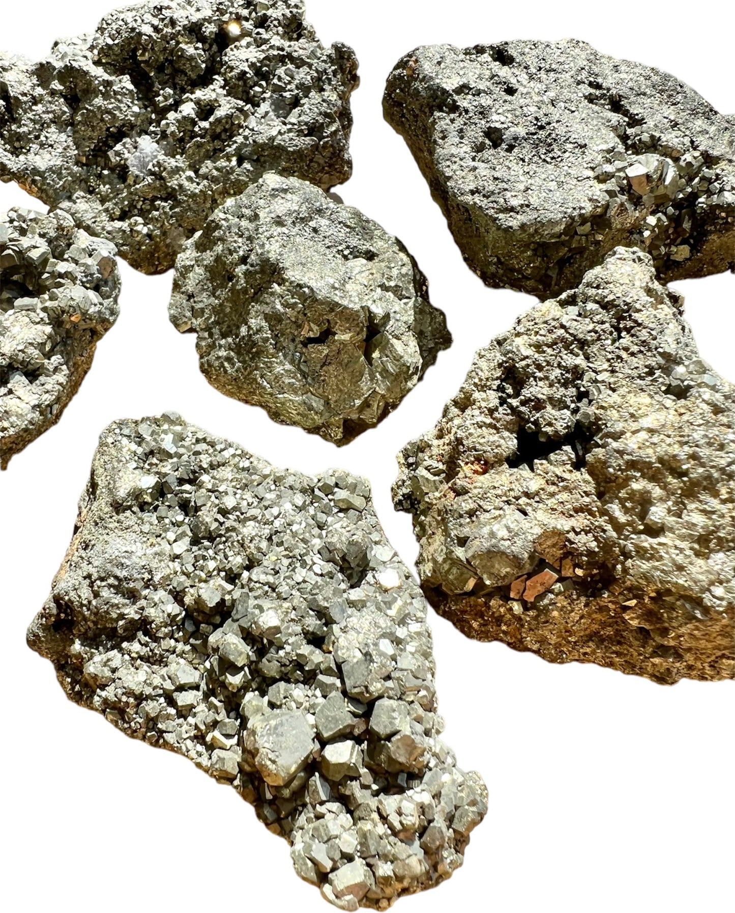Pyrite ''Fools Gold'' Rough Large Cluster Specimen