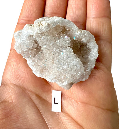 Angel Aura Quartz Geode Clusters
