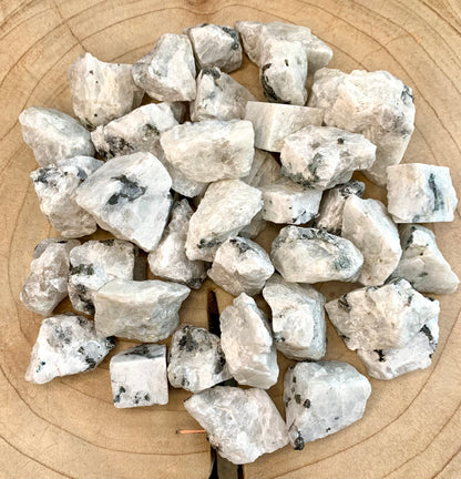 Rainbow Moonstone Rough Crystal Stone