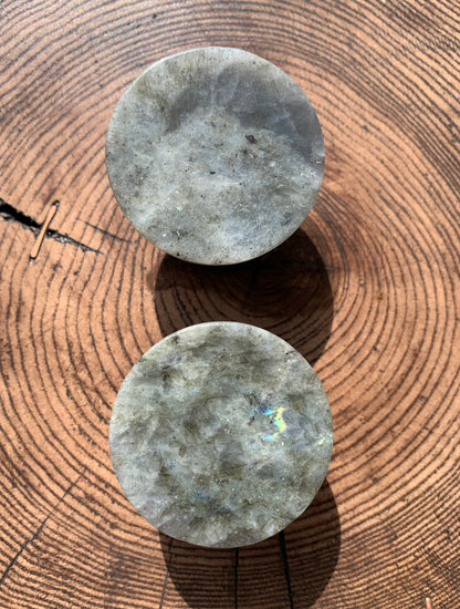 Labradorite Quartz Crystal Phone Grips