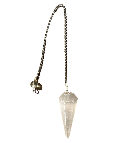 Selenite Satin Spar Crystal Dowsing Pendulums