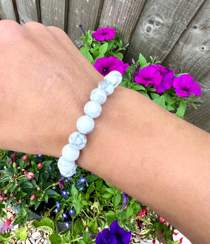 White Howlite Power Crystal Bracelet