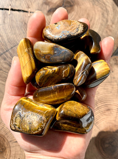 Tiger's Eye Polished Crystal Tumblestone 