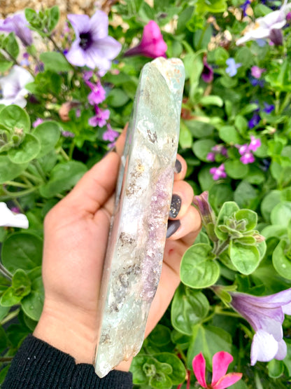 Fluorite Crystal Polished Slice Tea Light Candle Holder