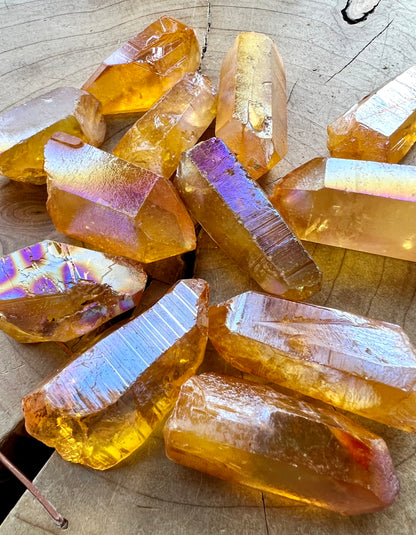 Aura Quartz Crystal Points