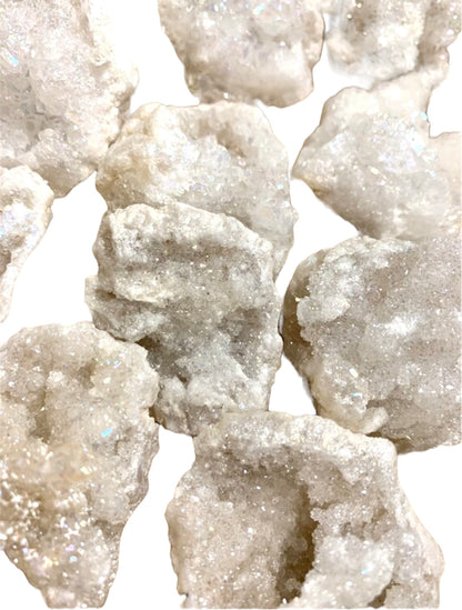 Angel Aura Quartz Geode Clusters