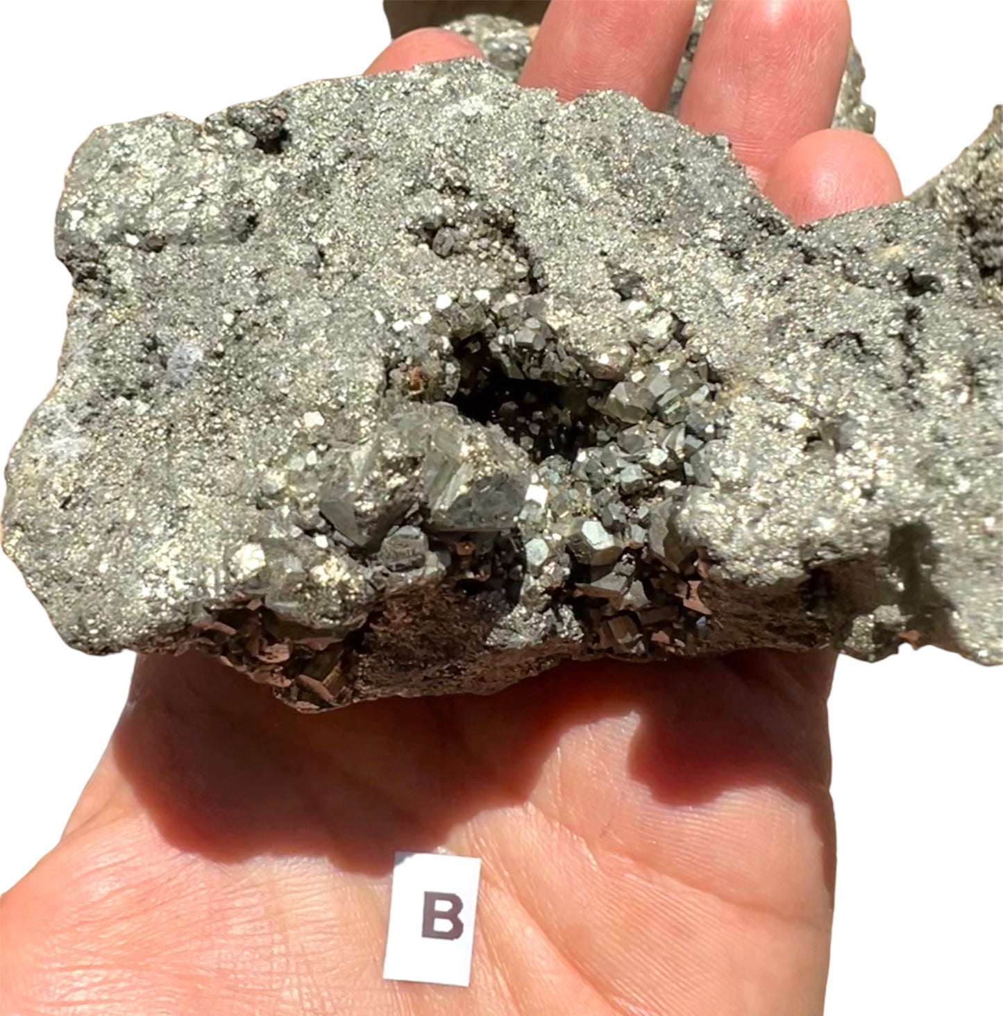 Pyrite ''Fools Gold'' Rough Large Cluster Specimen