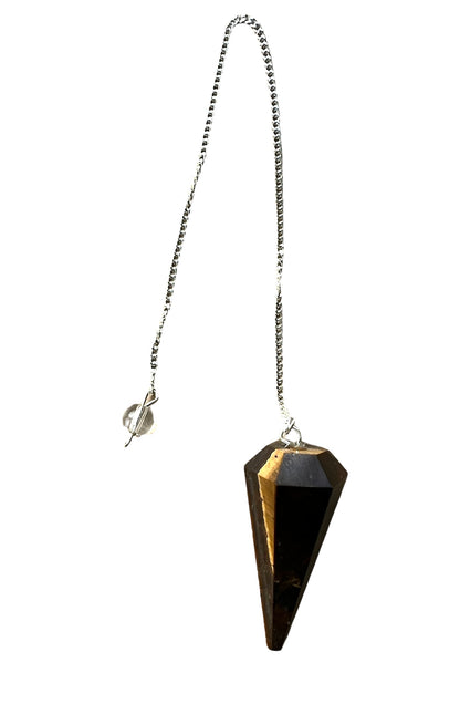 Tiger Eye Crystal Dowsing Pendulums