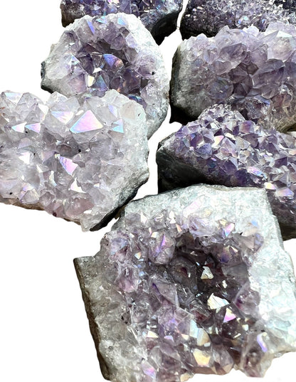 Amethyst Angel Aura Quartz Cluster