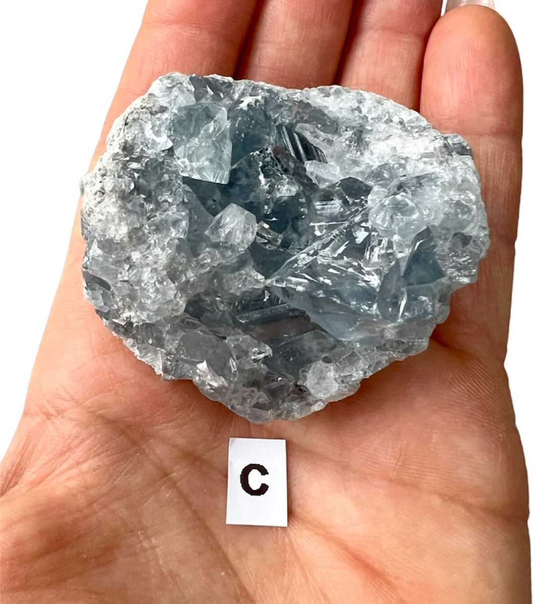 Celestite Natural Crystal Geode Clusters