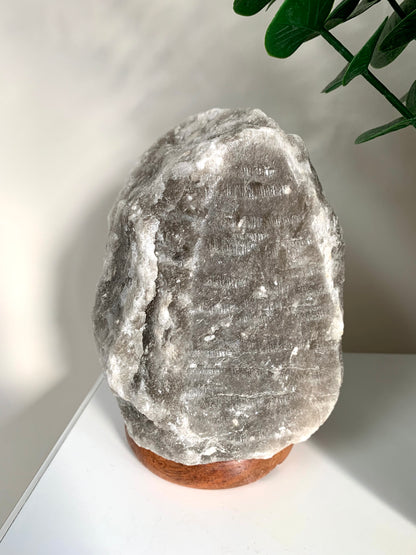 Grey Himalayan Salt Lamp 2-3kg - CrystalBoutique.co.uk
