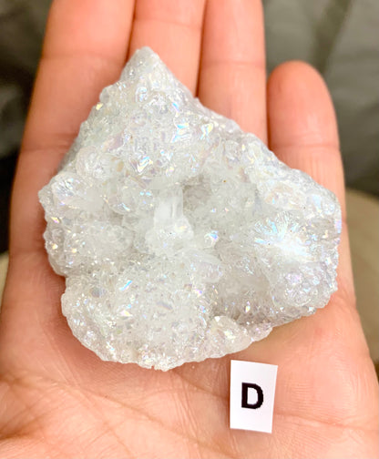 Angel Aura Rainbow Quartz Geode Cluster - CrystalBoutique.co.uk 