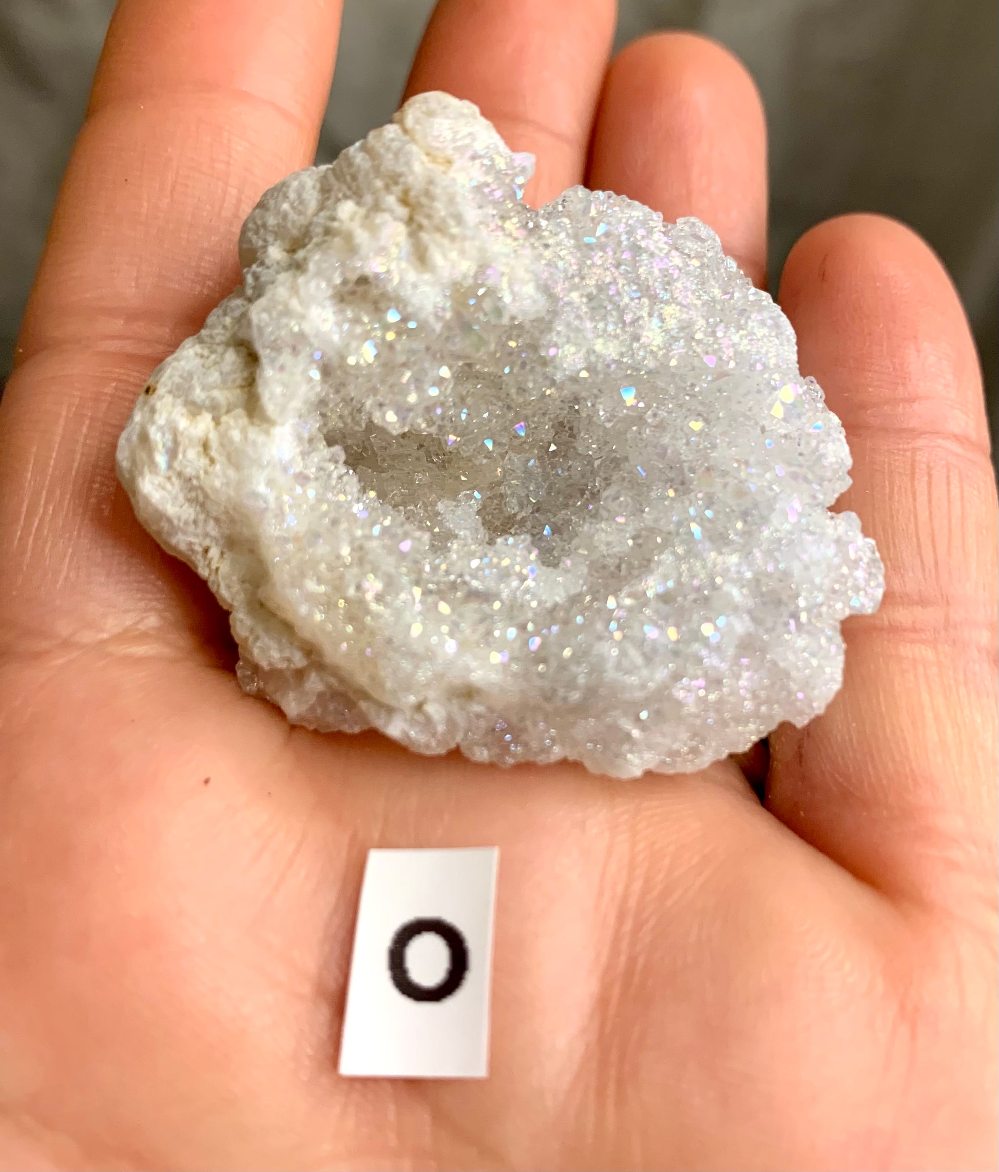 Angel Aura Rainbow Quartz Geode Cluster - CrystalBoutique.co.uk 