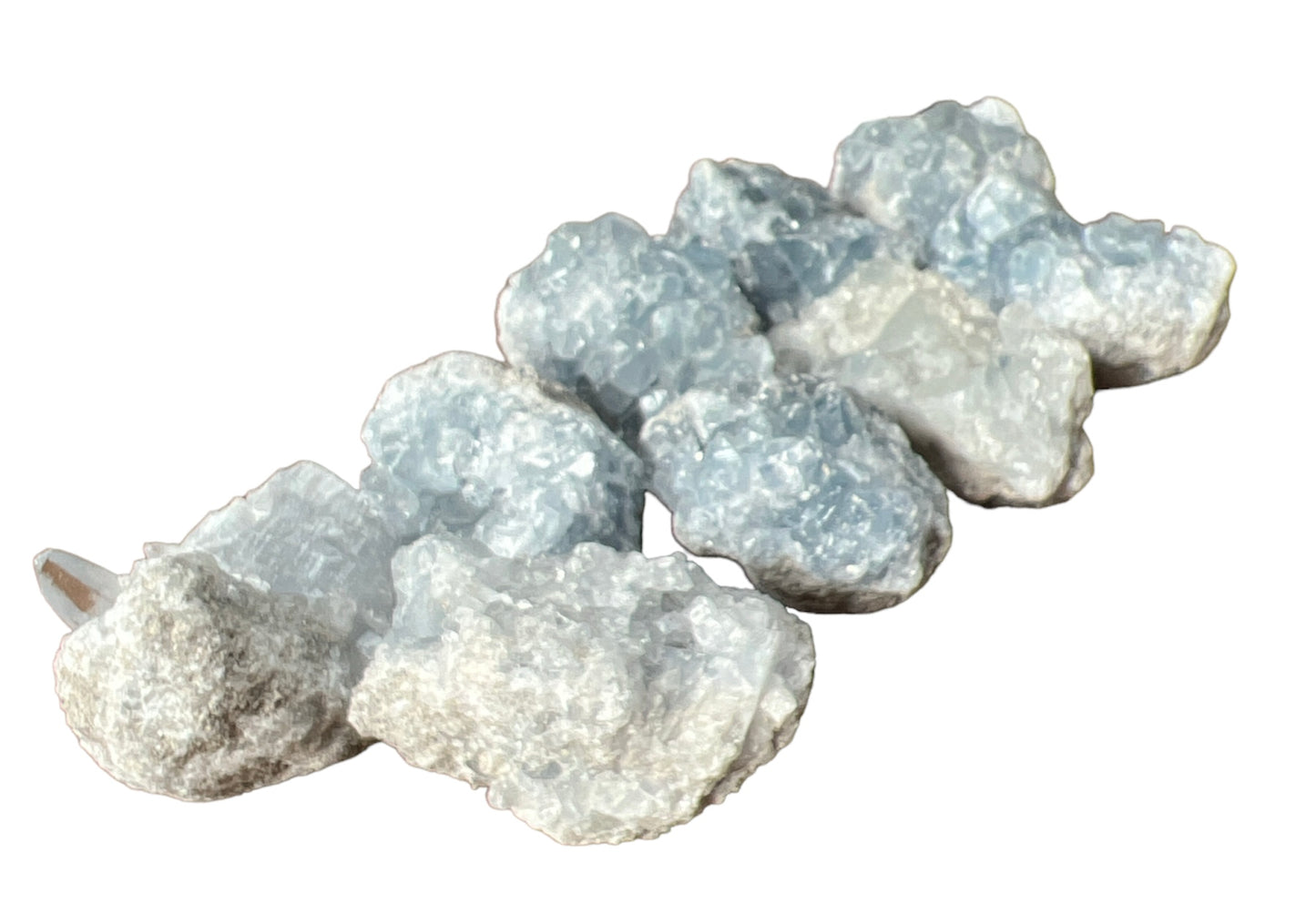 Celestite Natural Crystal Geode Clusters