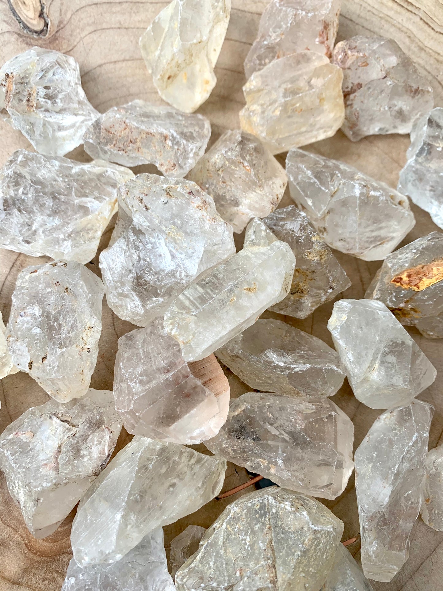 Clear Rock Quartz Rough Crystal Stone