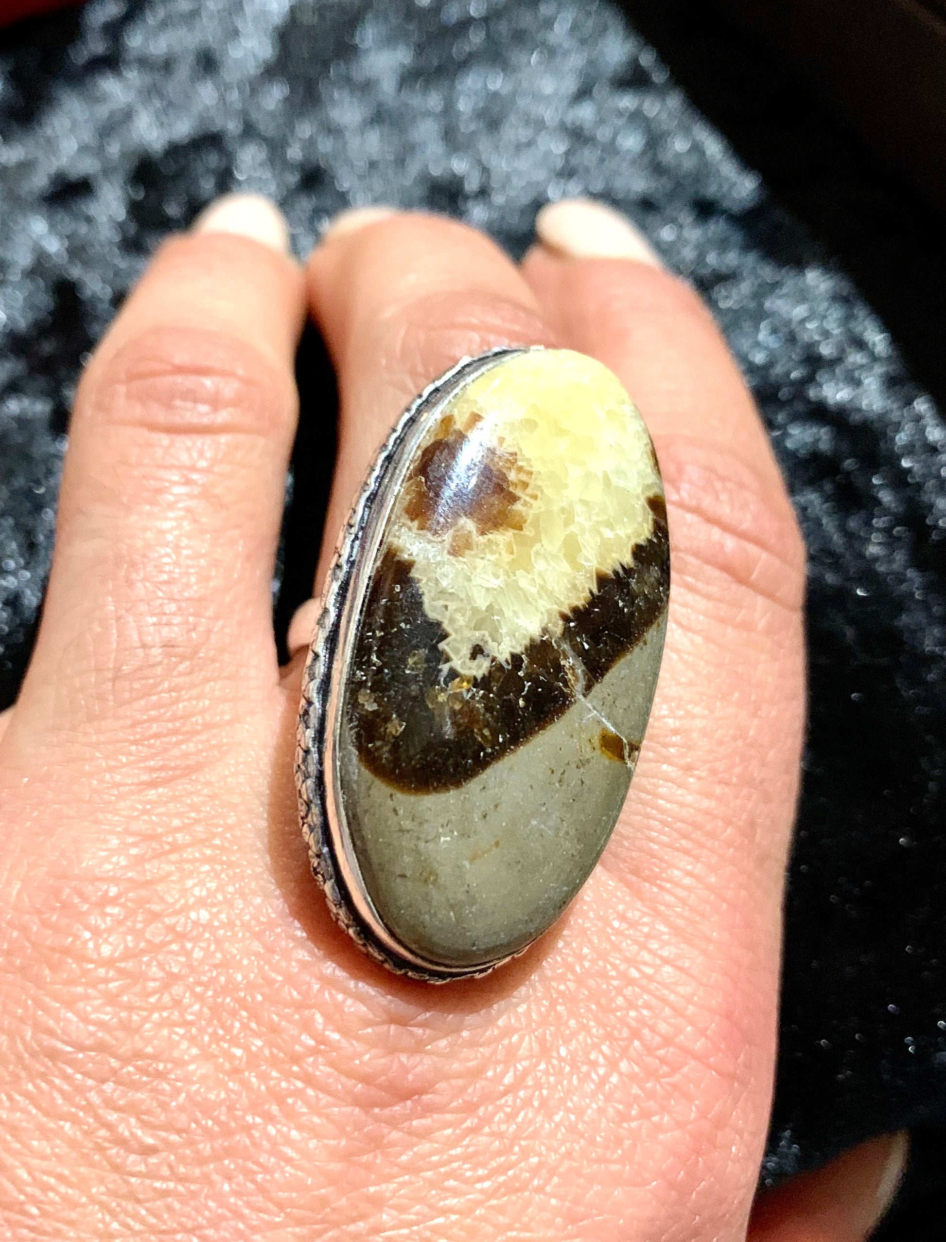 Septarian Crystal Ring - Crystalboutique.co.uk